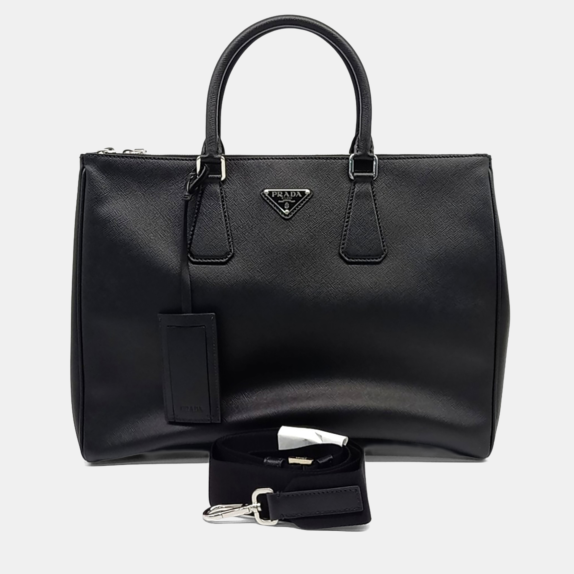

Prada Black Saffiano Briefcase