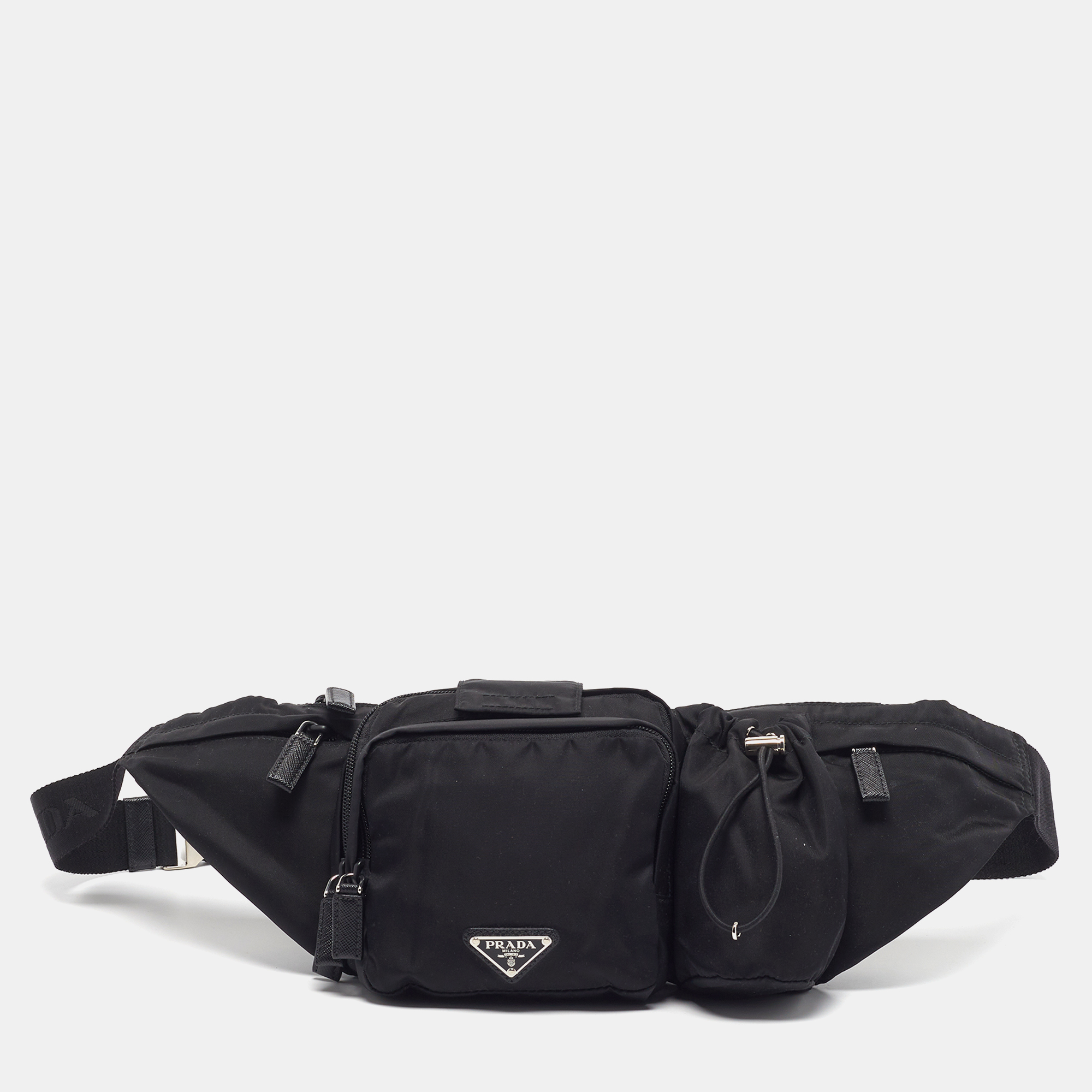 

Prada Multi Pockets Black Nylon Belt Bag