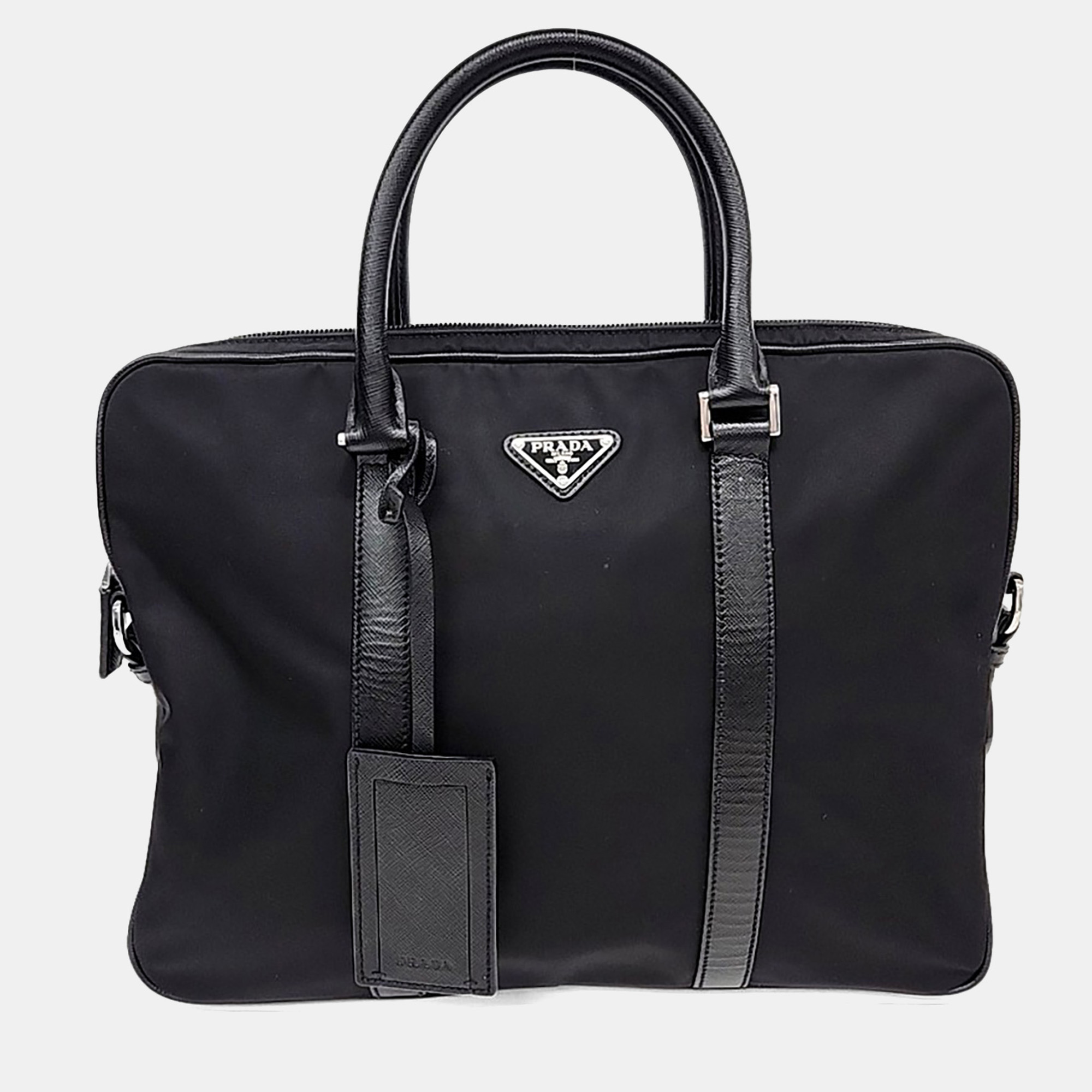

Prada Black Fabric Re-Nylon briefcase