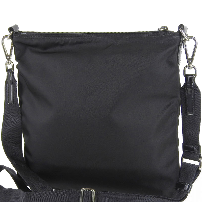 

Prada Black Nylon Leather Messenger Bag