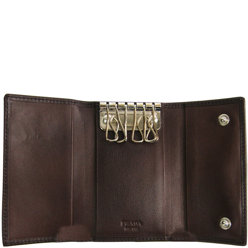 

Prada Brown Leather Key Case