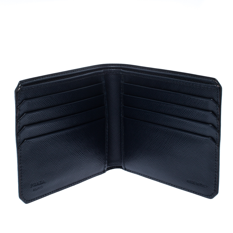 

Prada Navy Blue Saffiano Leather Bifold Wallet