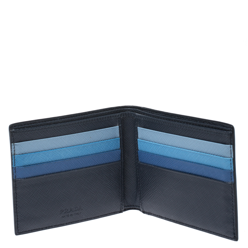 

Prada Navy Blue Saffiano Leather Bifold Wallet