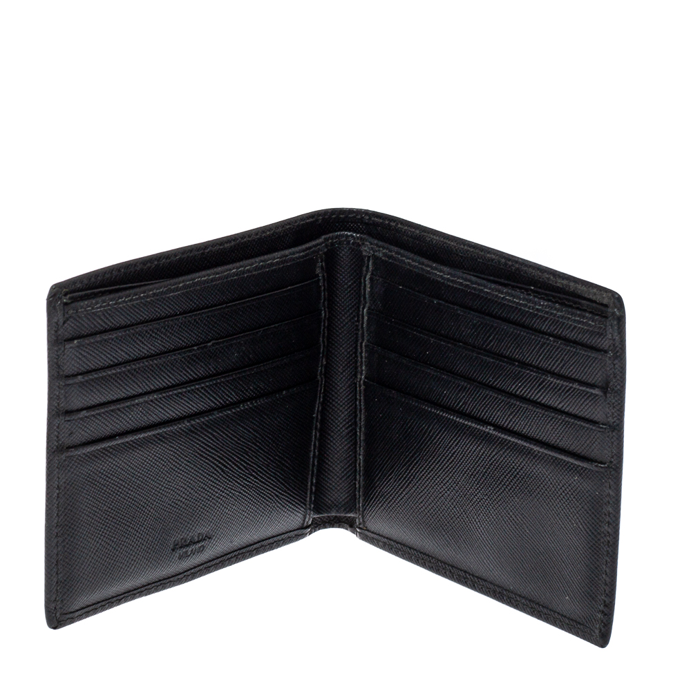 

Prada Black Leather Bifold Wallet