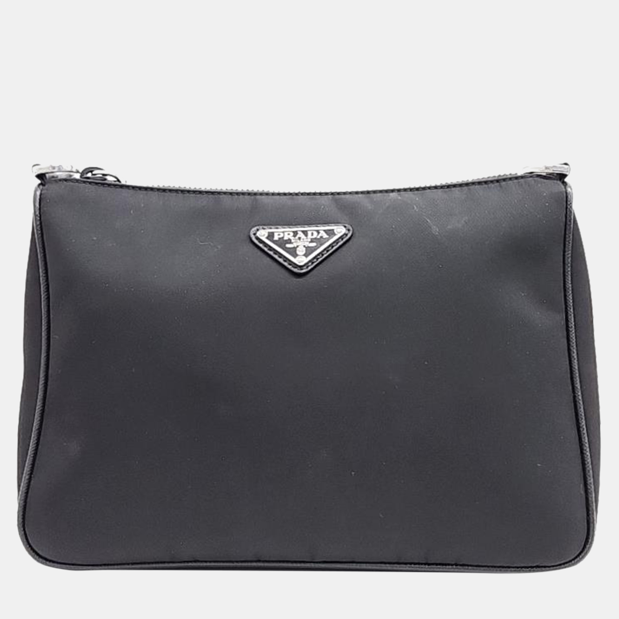 Pre-owned Prada Tessuto Crossbody Bag In Black