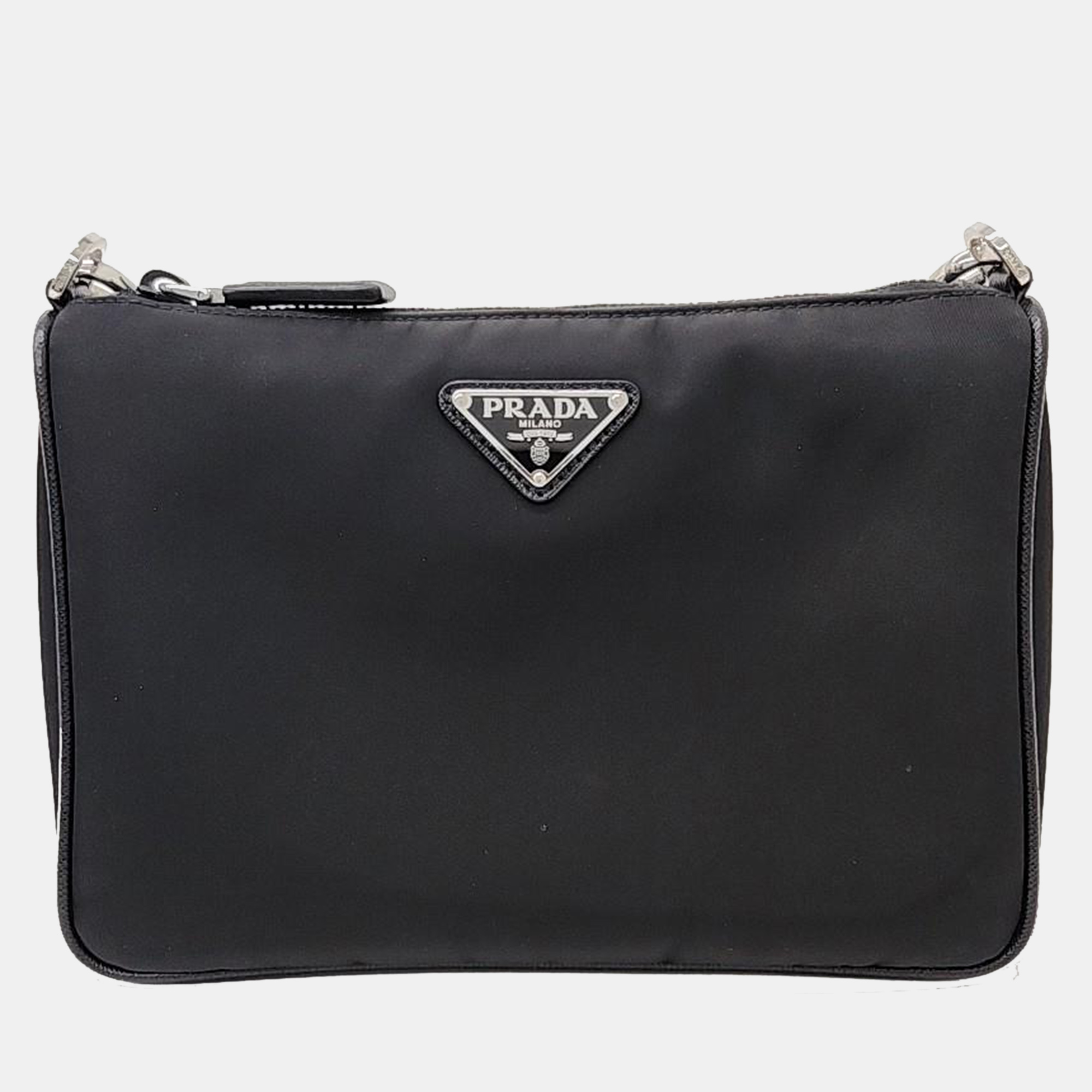 

Prada Nylon Crossbody Bag, Black