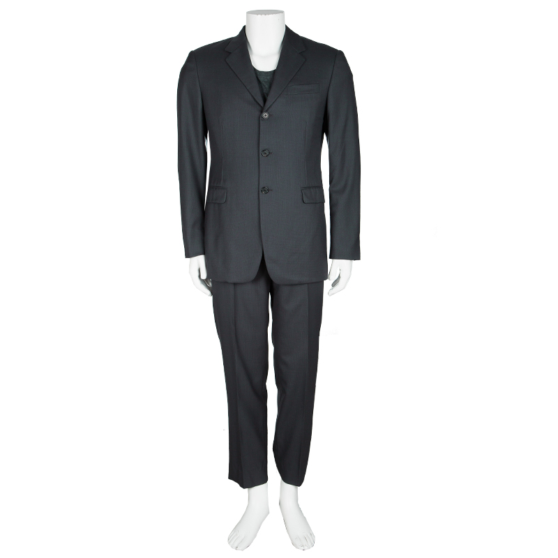 

Prada Grey Wool Regular Fit Suit