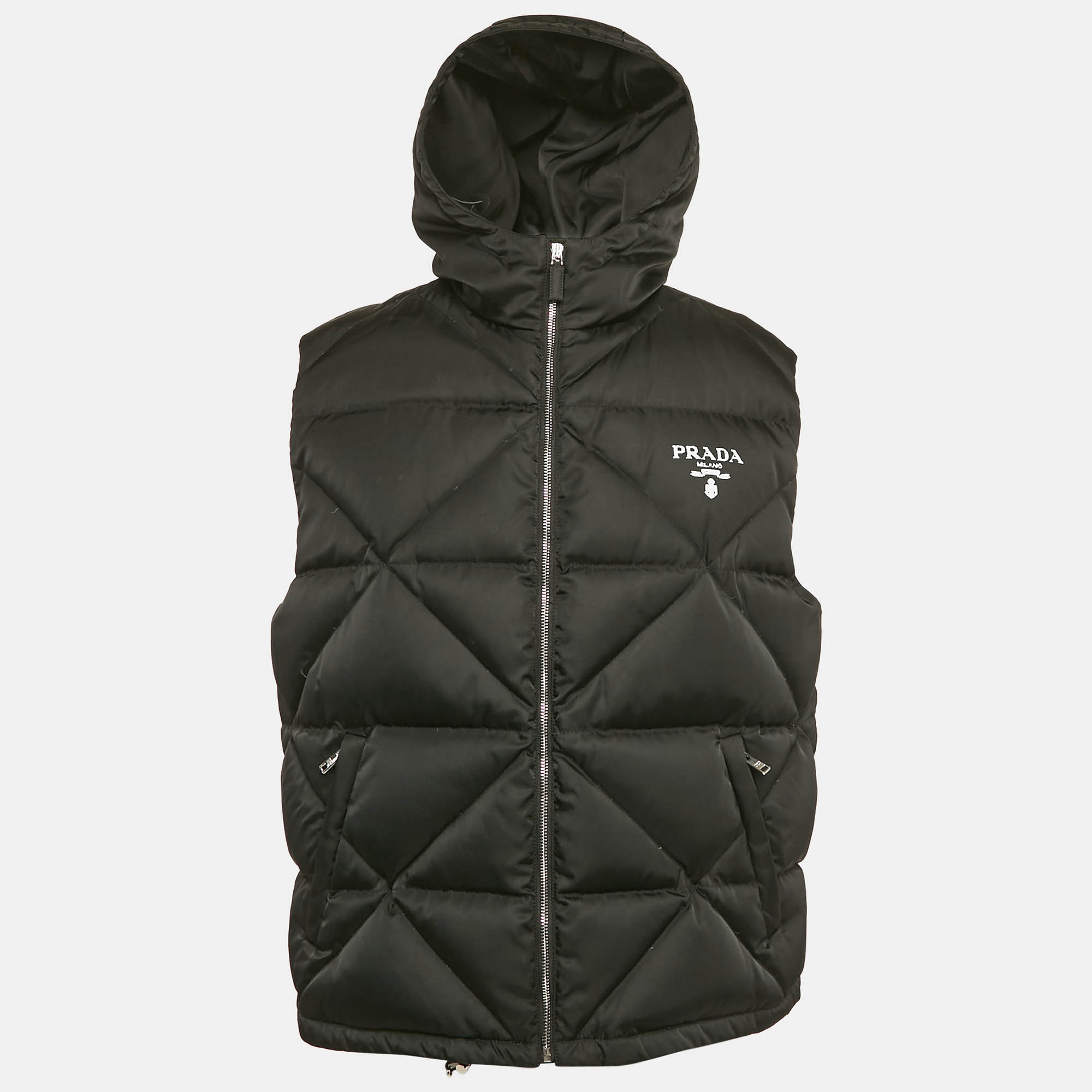 

Prada Black Nylon Quilted Down Gilet XS