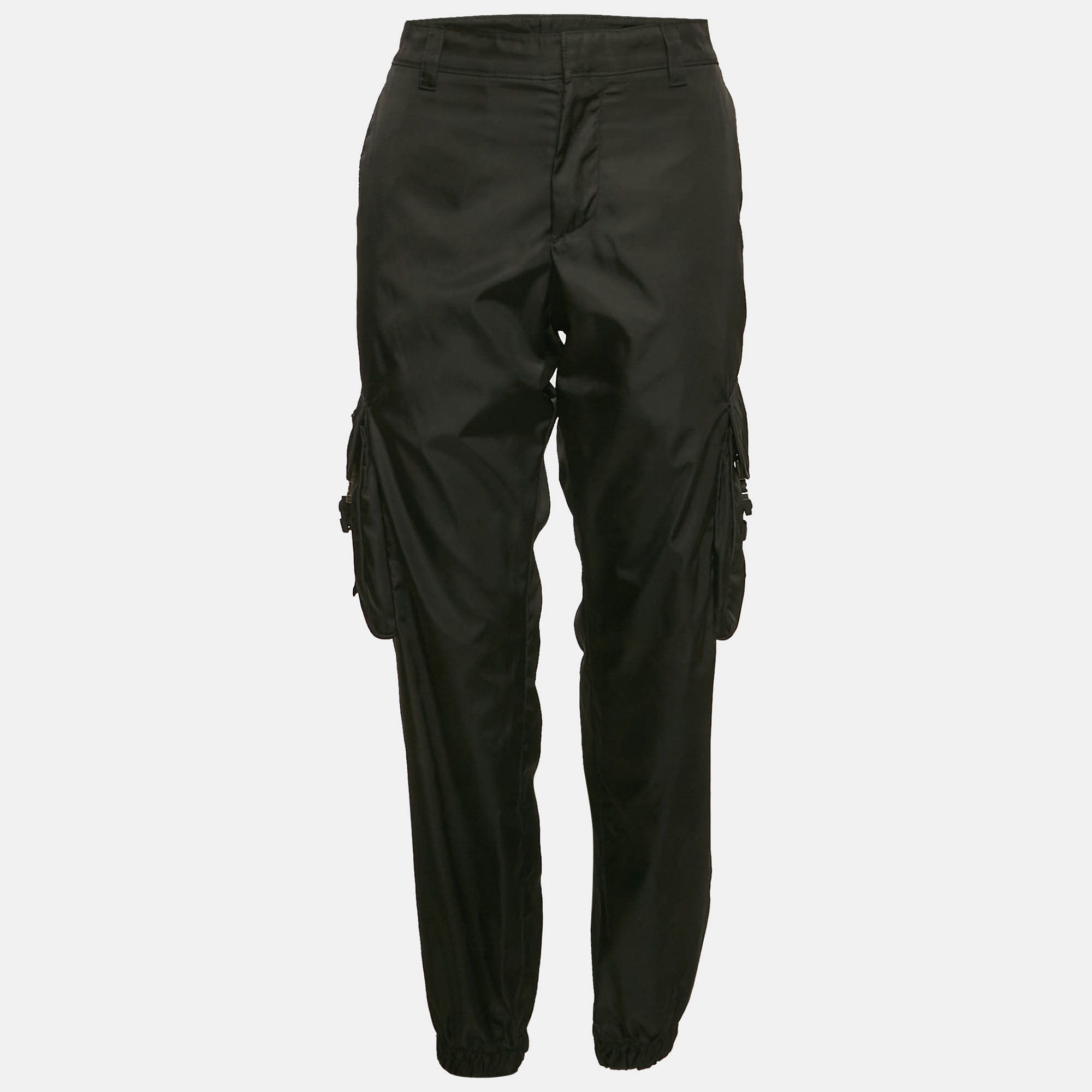 

Prada Black Synthetic Cargo Pants M