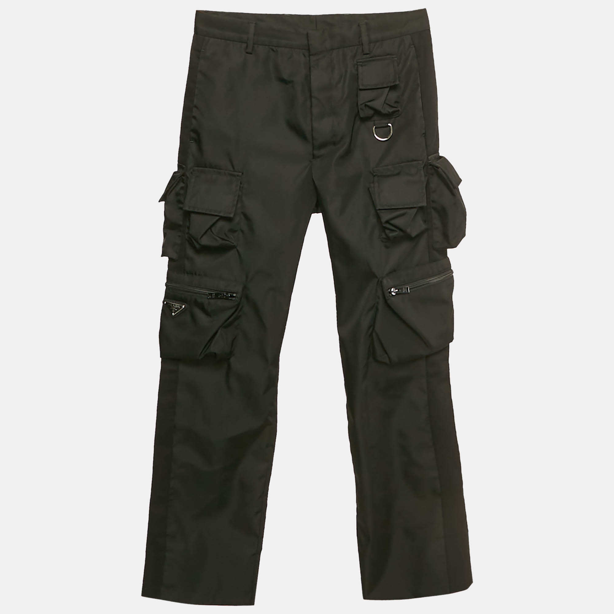 

Prada Black Nylon Cargo Pants S