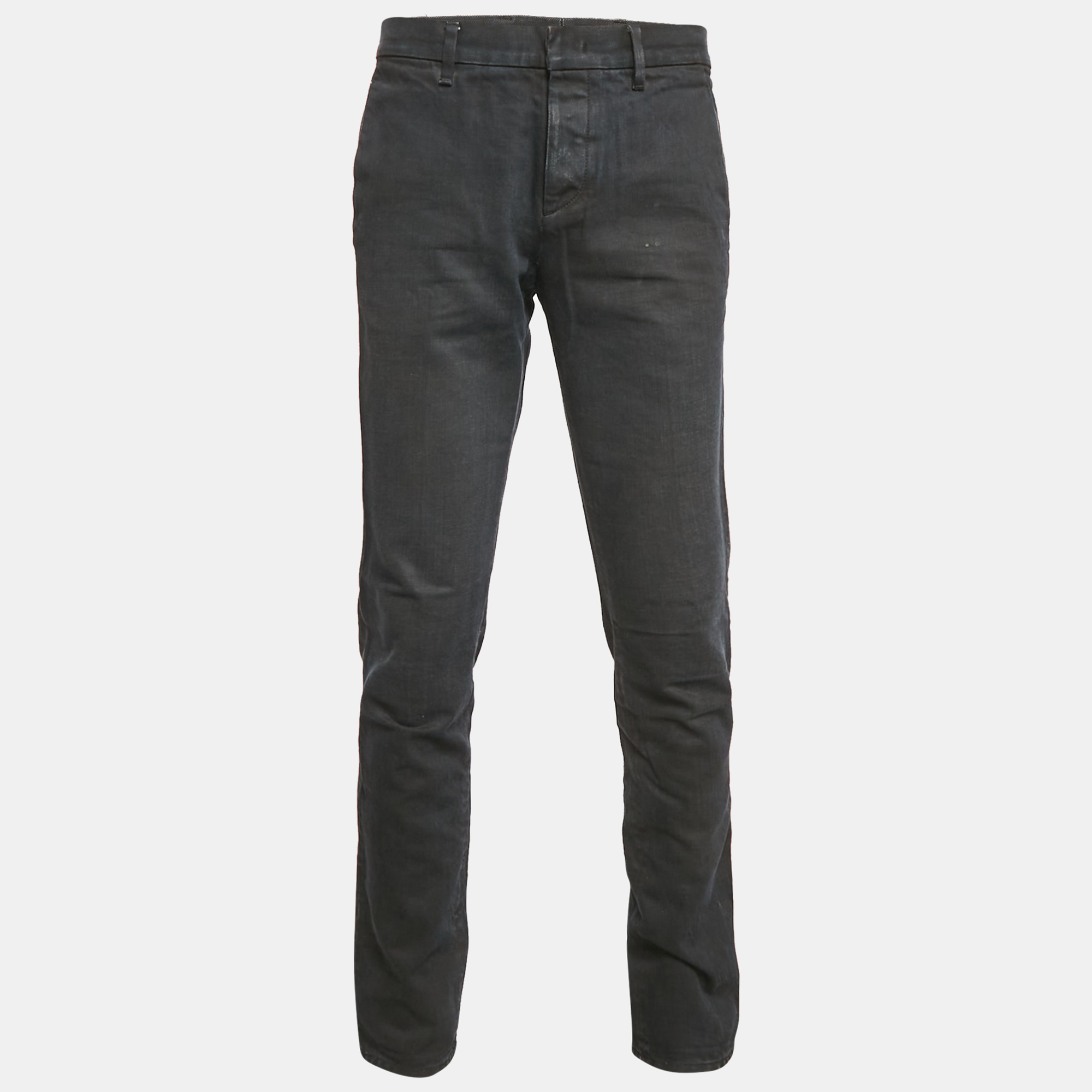 

Prada Black Washed Denim Jeans M Waist 33"