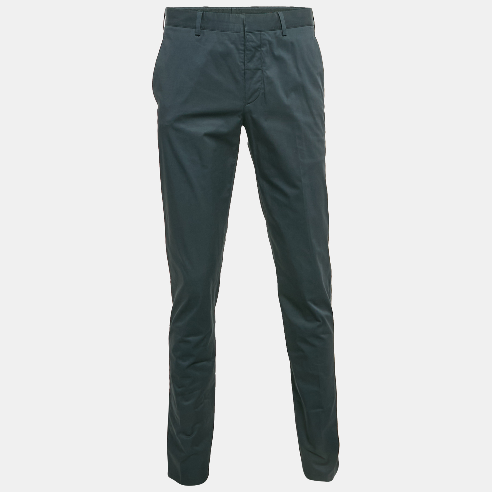 

Prada Navy Blue Cotton Tailored Trouser M