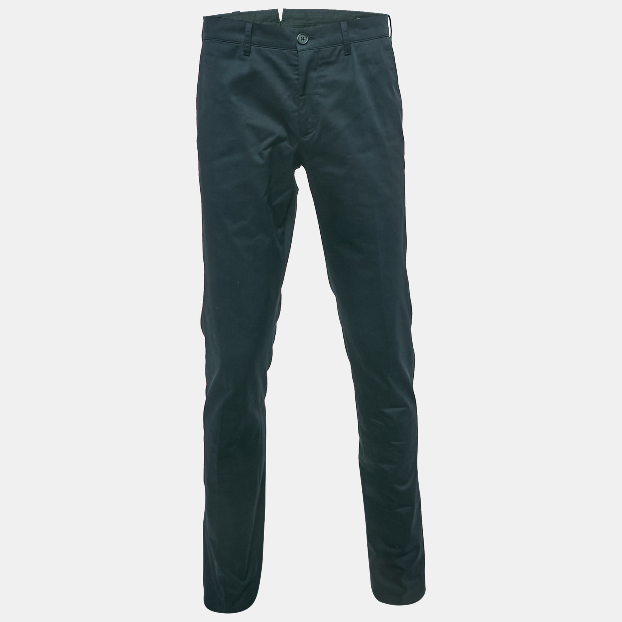 

Prada Navy Blue Gabardine Trousers M