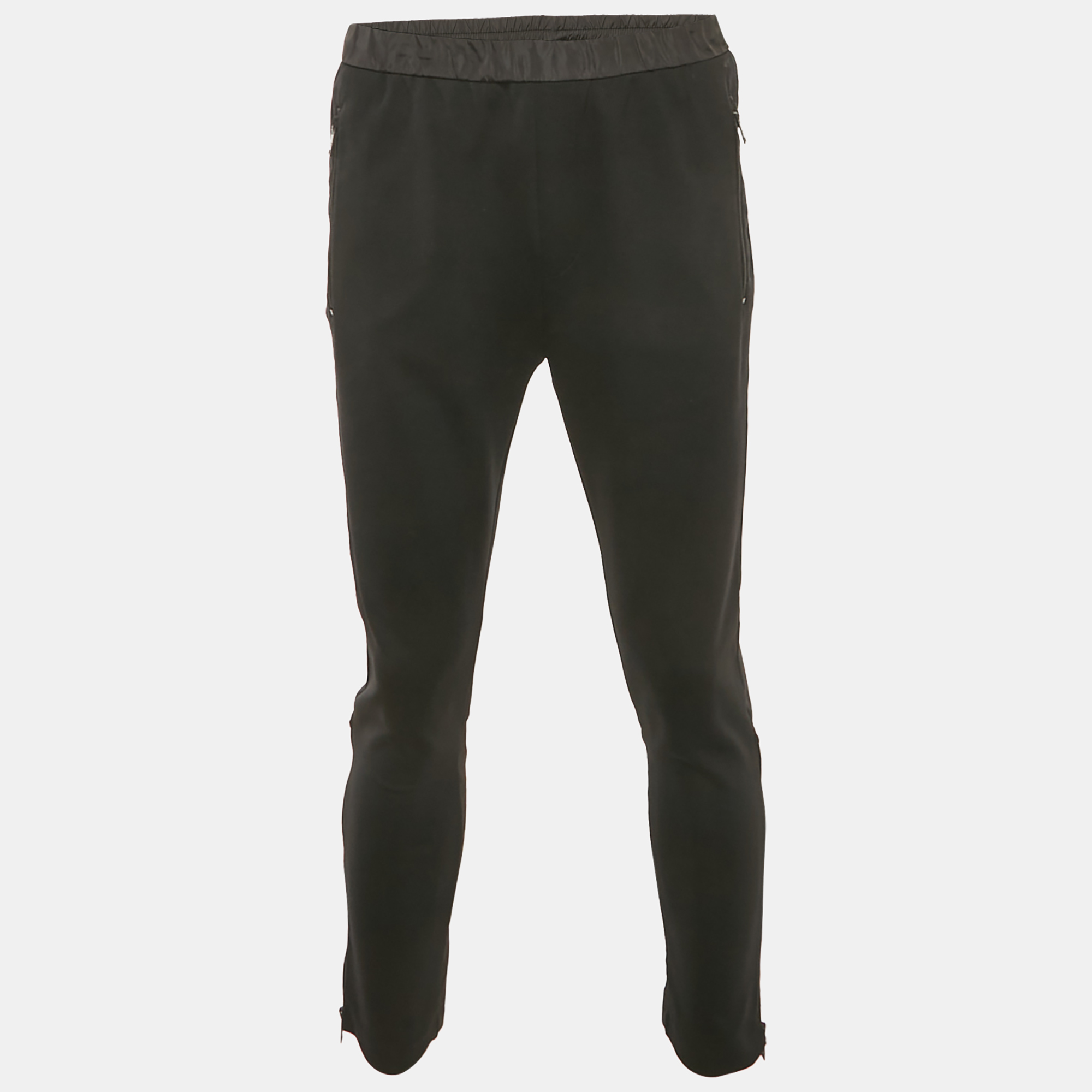 

Prada Black Nylon Knit Jogger Pants M