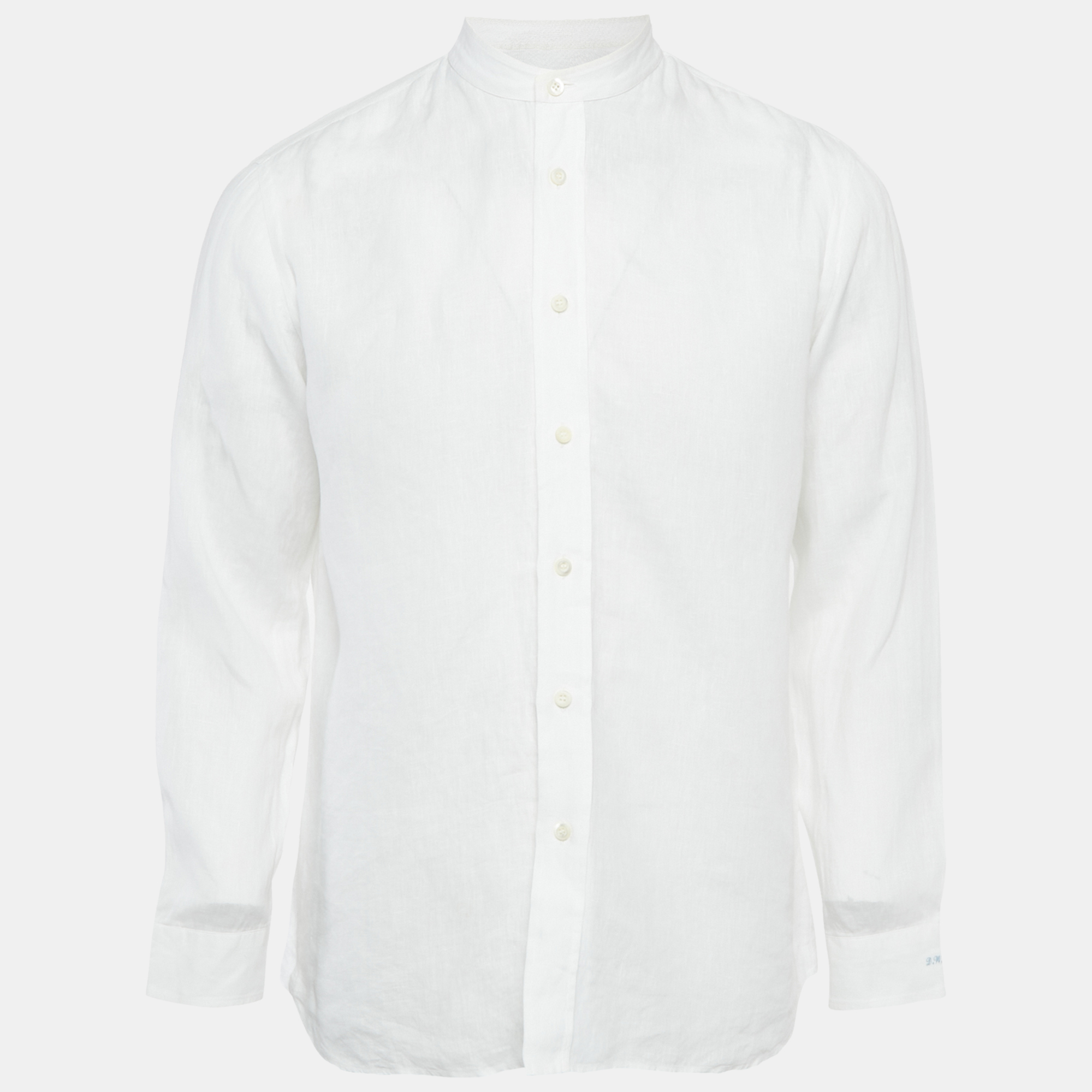 

Prada White Cotton Long Sleeve Shirt M