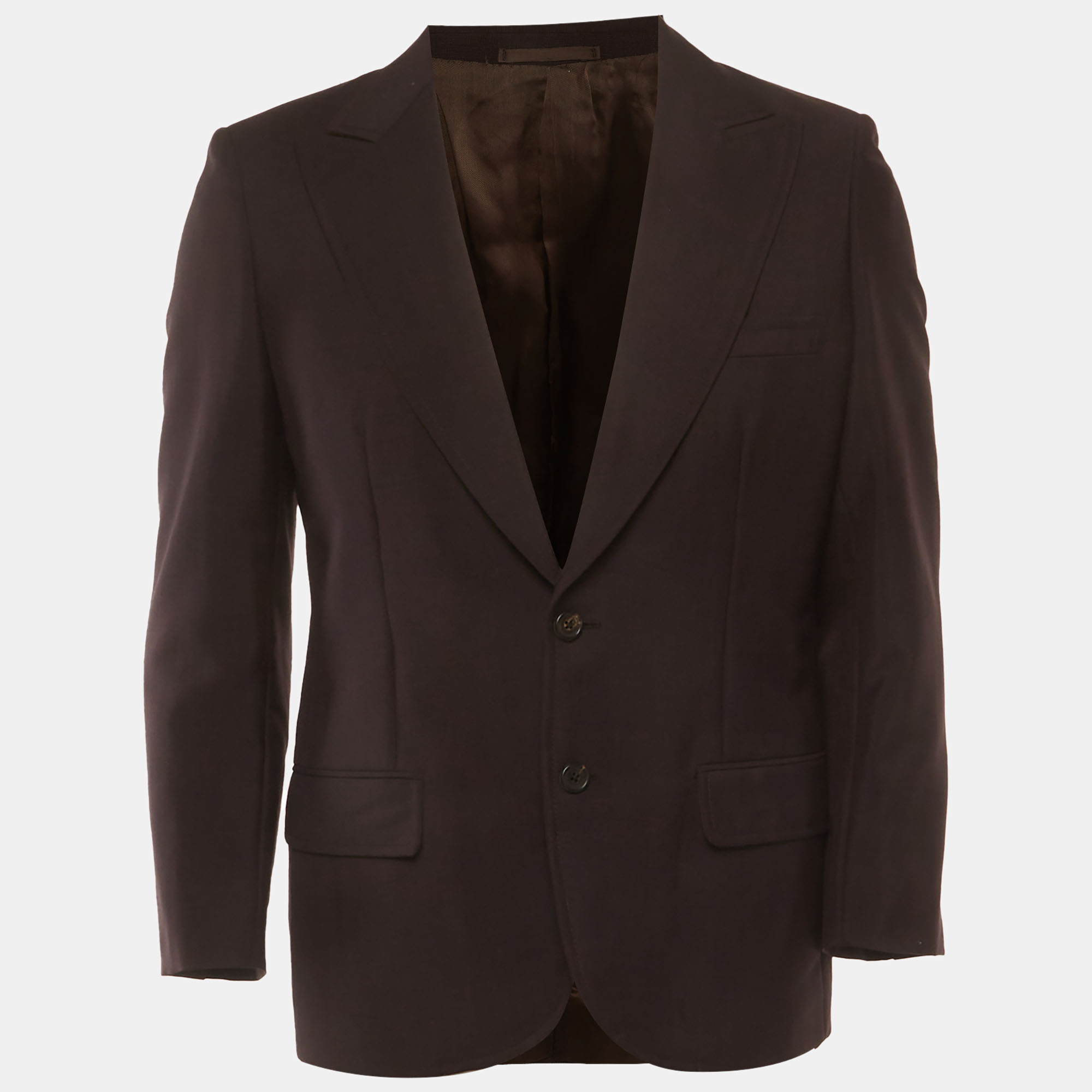 

Prada Brown Wool Blend Regular Fit Blazer L
