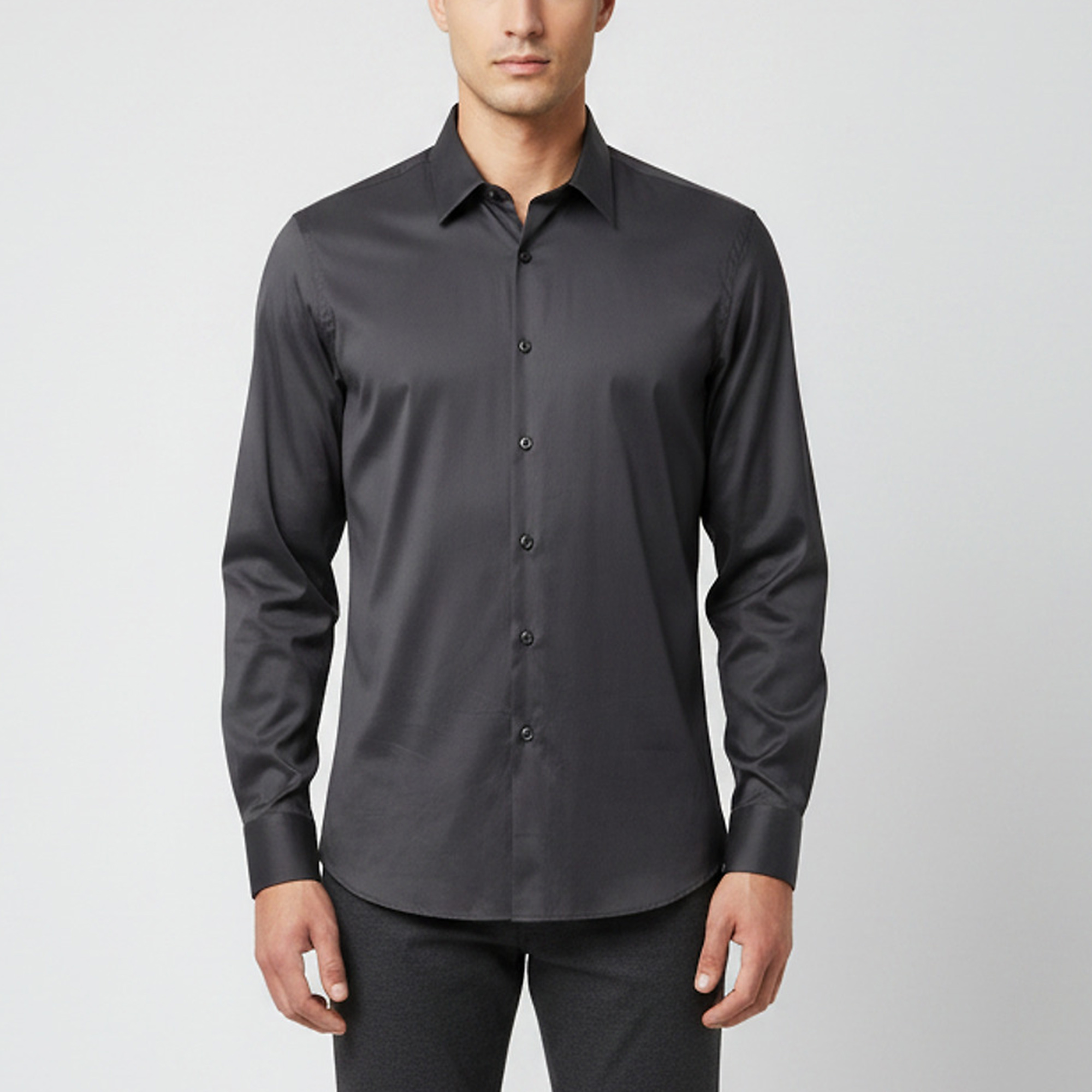 Pre-owned Prada Black Stretch Poplin Slim Fit Shirt Xl