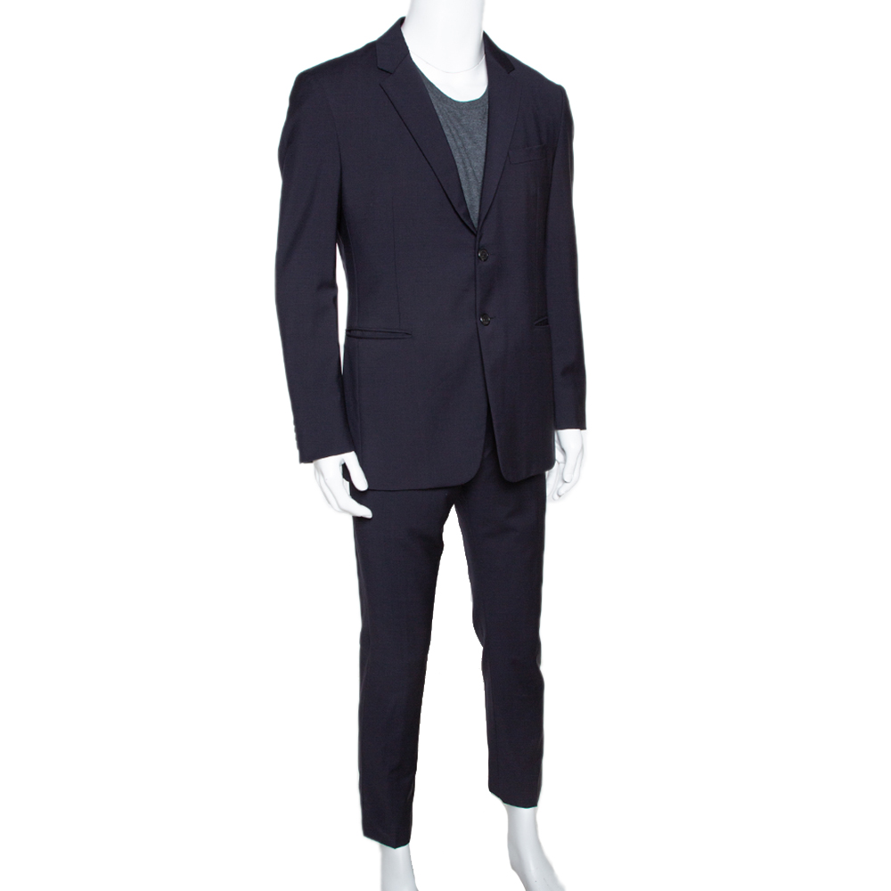 

Prada Navy Blue Wool & Mohair Tailored Suit