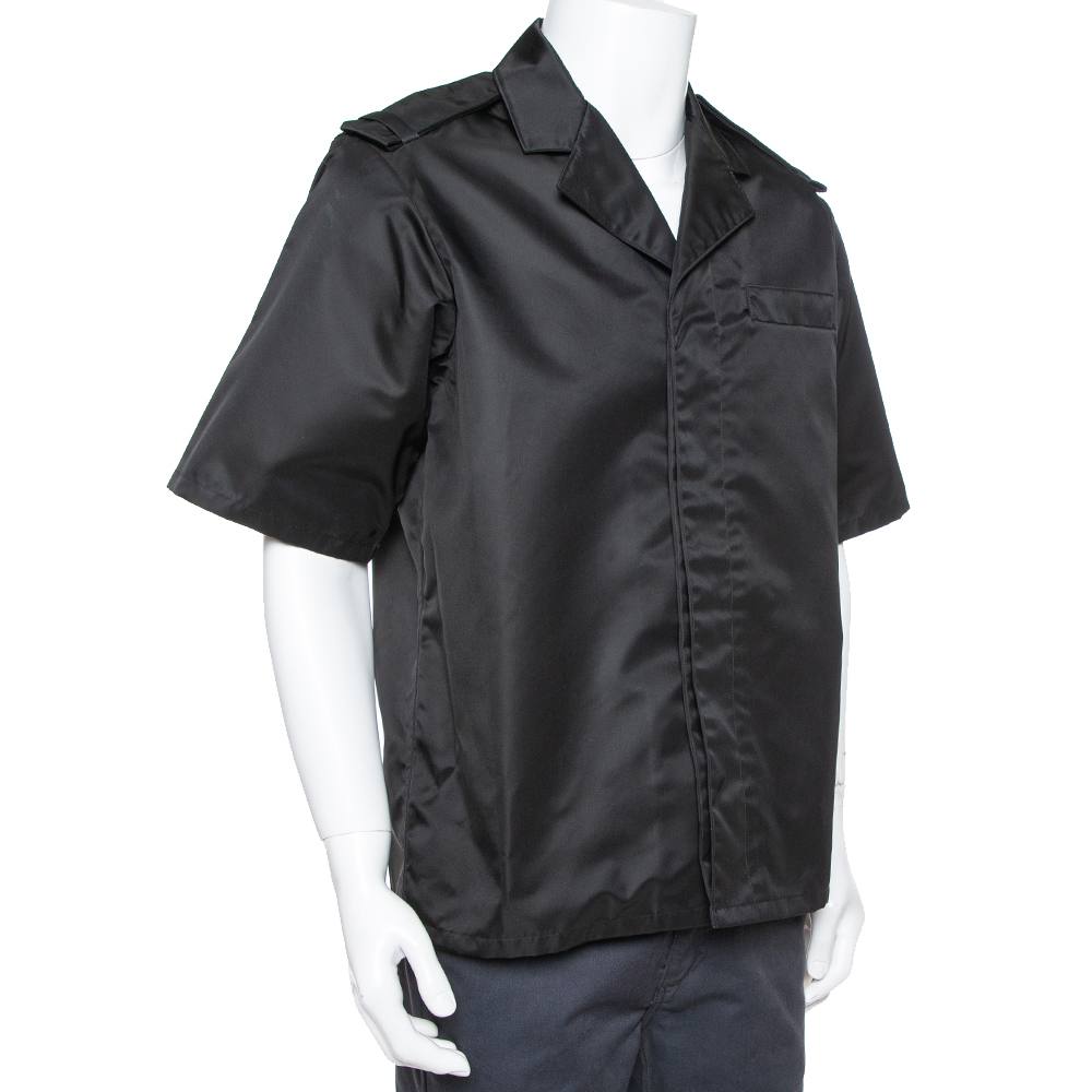 

Prada Black Synthetic Safari Bowling Shirt
