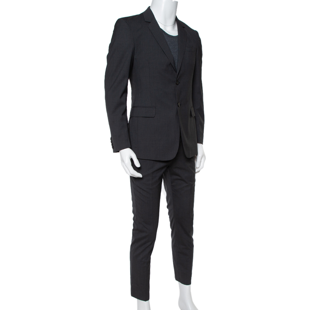 

Prada Dark Grey Wool Tailored Suit