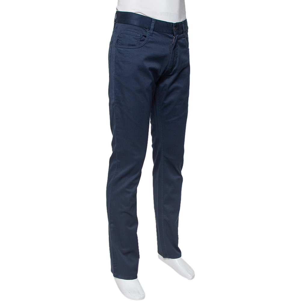 

Prada Navy Blue Twill Drill Trousers