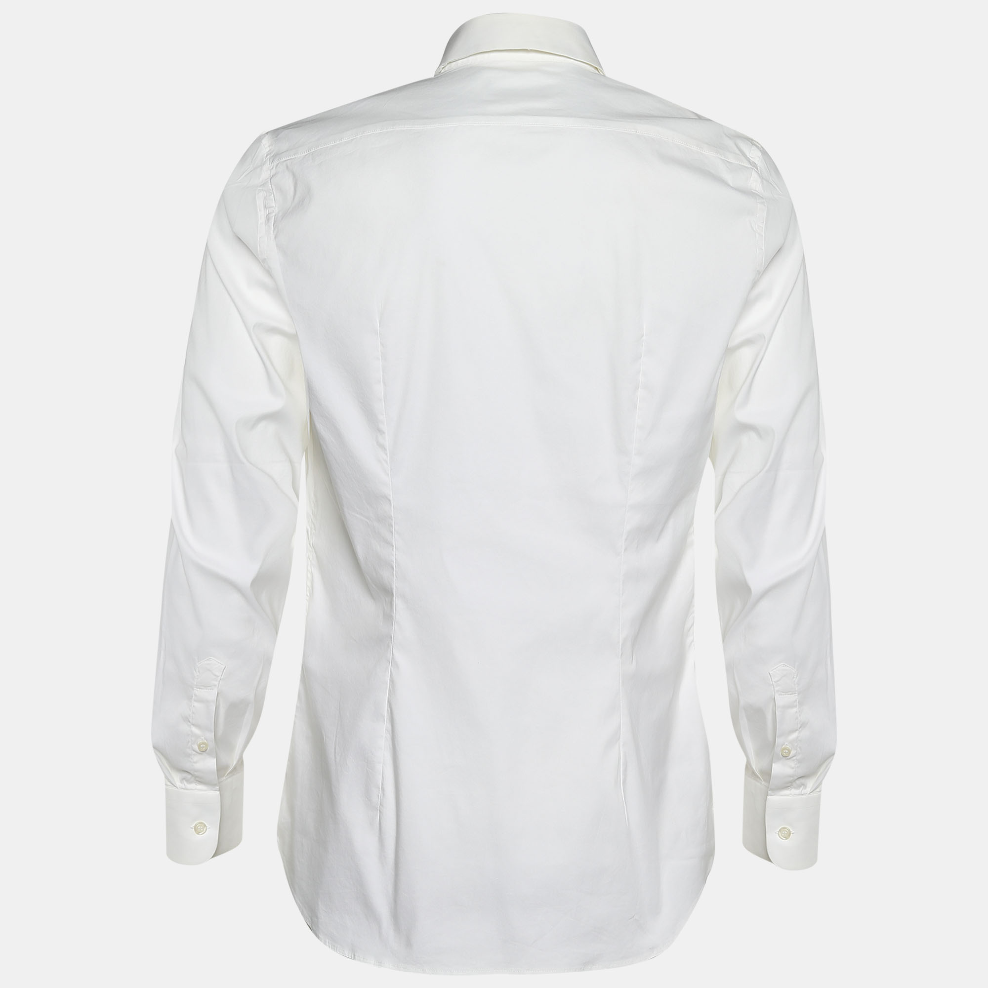 

Prada White Cotton Long Sleeve Shirt S