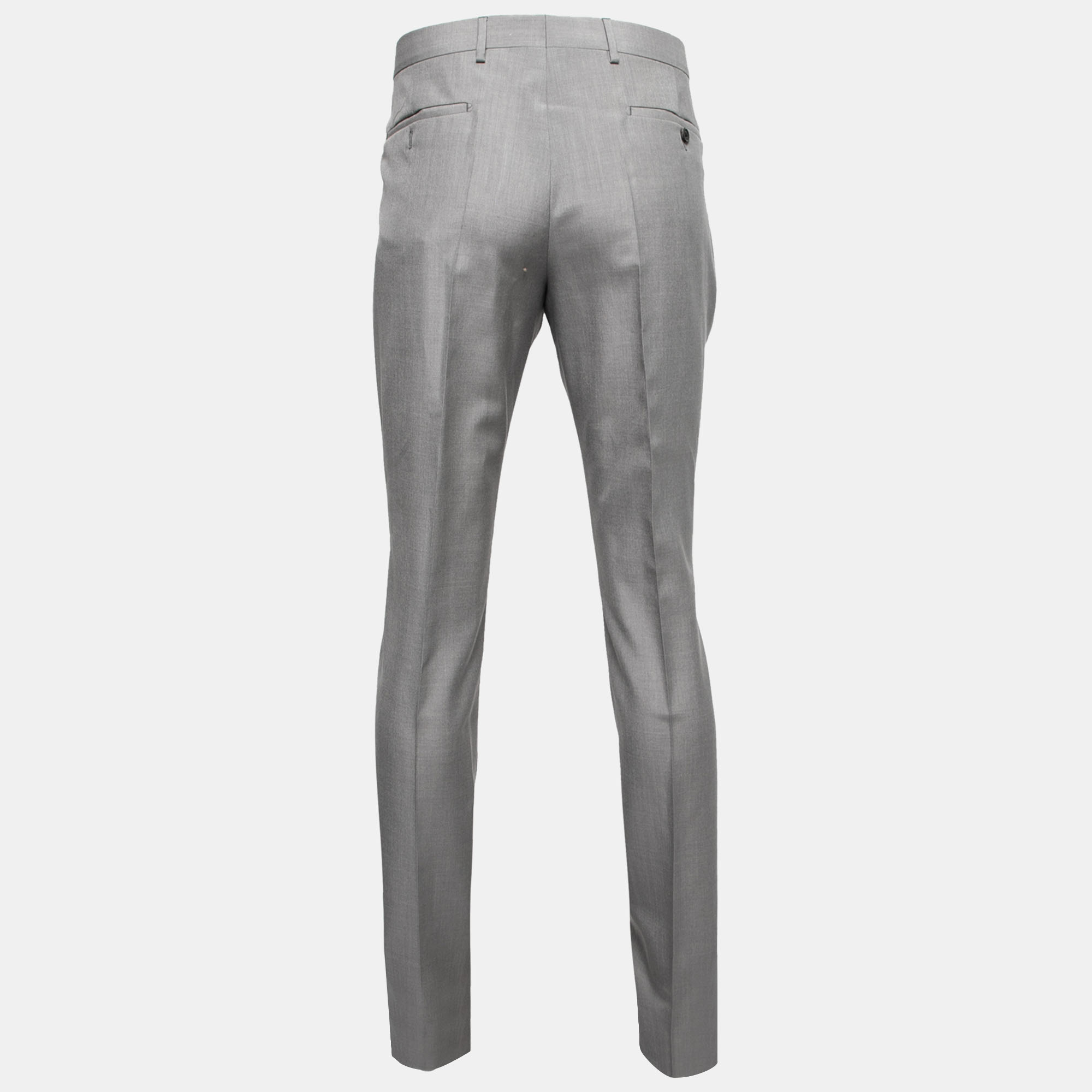 

Prada Grey Mohair & Silk Tailored Pants