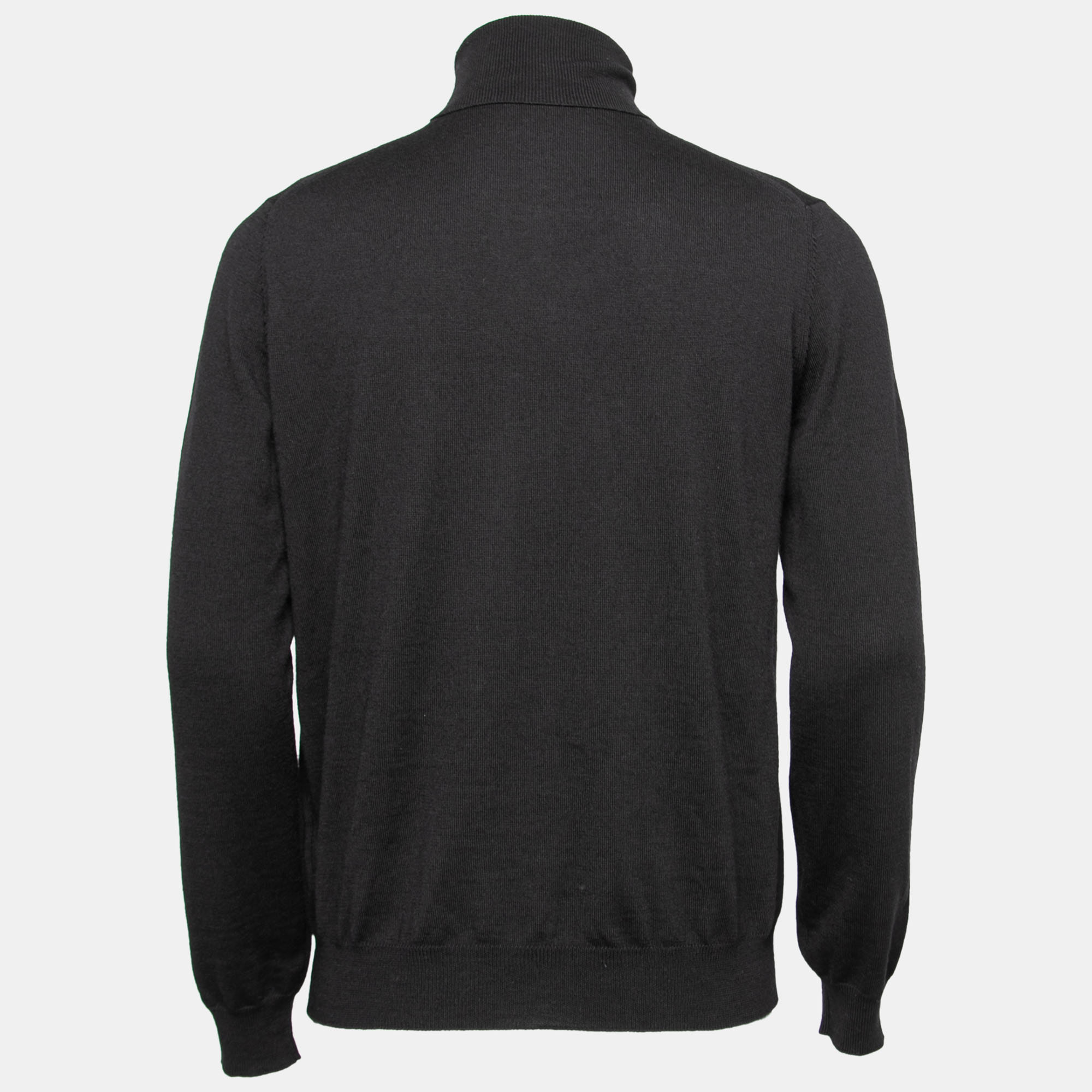 

Prada Black Wool Knit Turtle Neck Long Sleeve Sweater