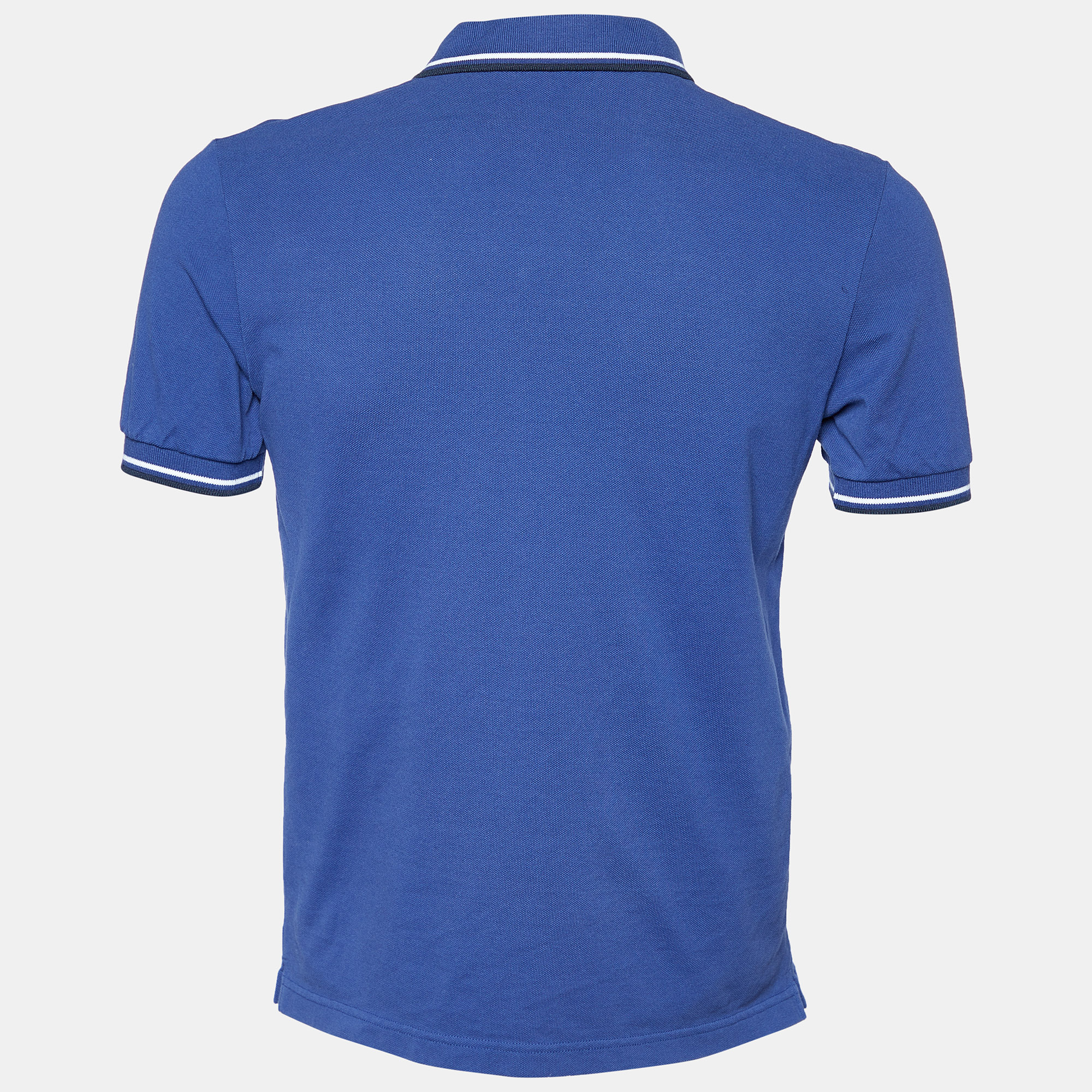

Prada Navy Blue Cotton Pique Polo T-Shirt