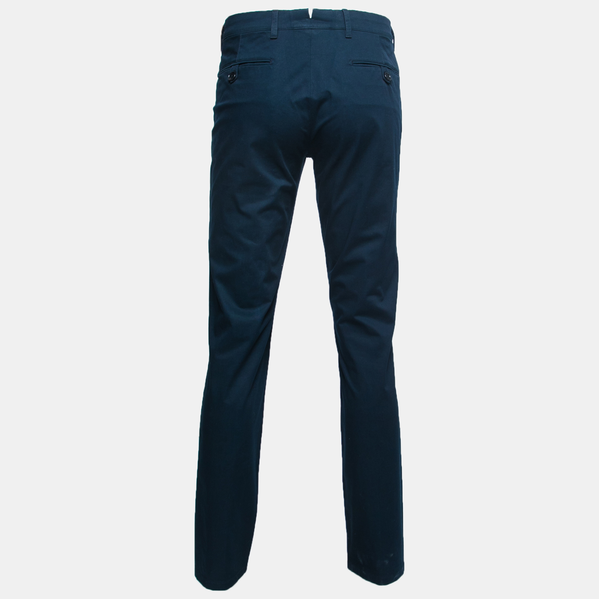 

Prada Navy Blue Cotton Twill Trousers