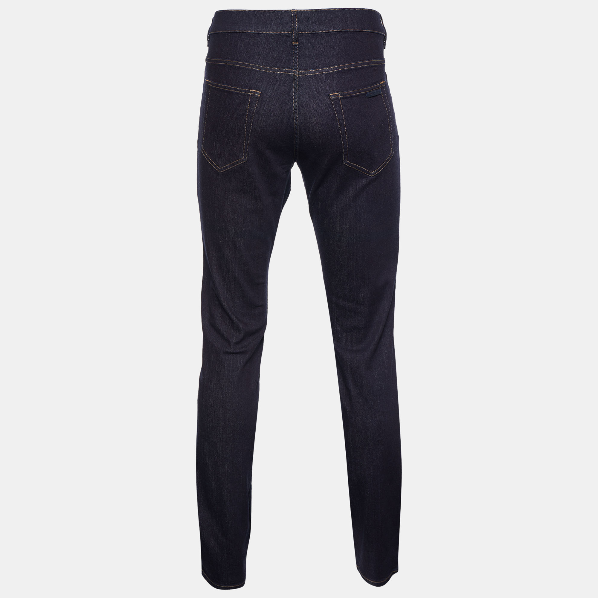 

Prada Navy Blue Denim Straight Leg Jeans