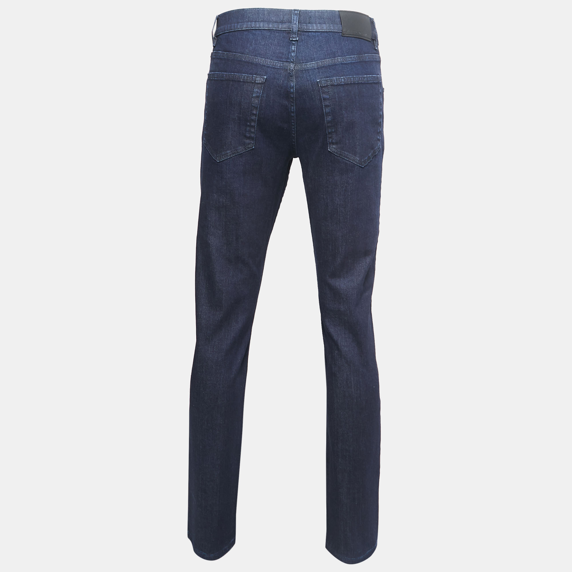 

Prada Dark Blue Denim Tapered Jeans  Waist 34