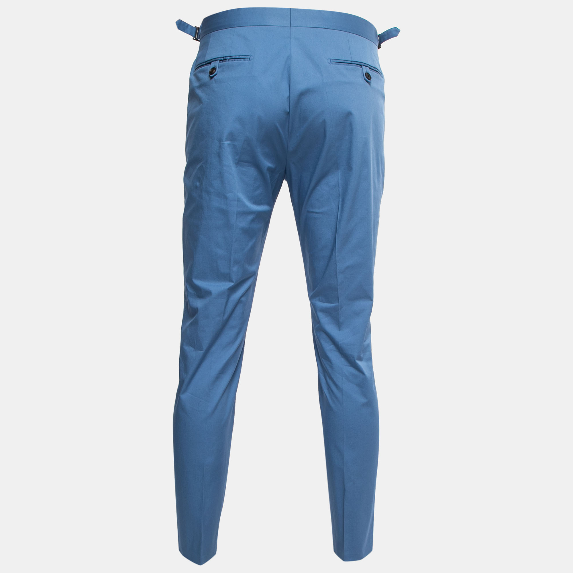 

Prada Light Blue Stretch Cotton Trousers