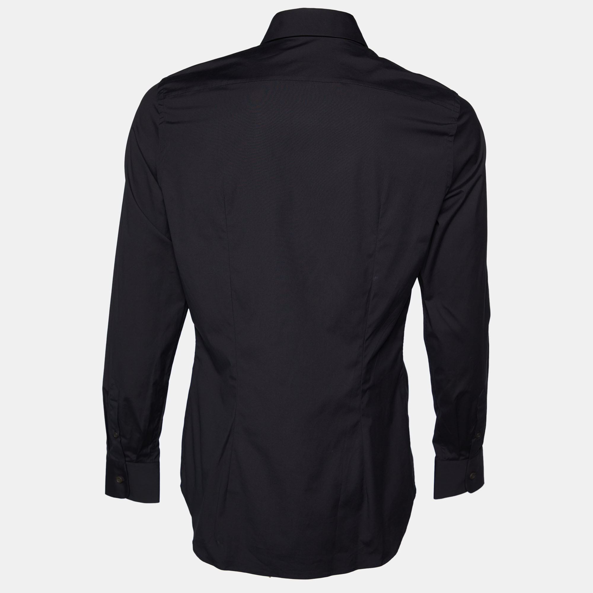 

Prada Black Cotton Button Front Shirt