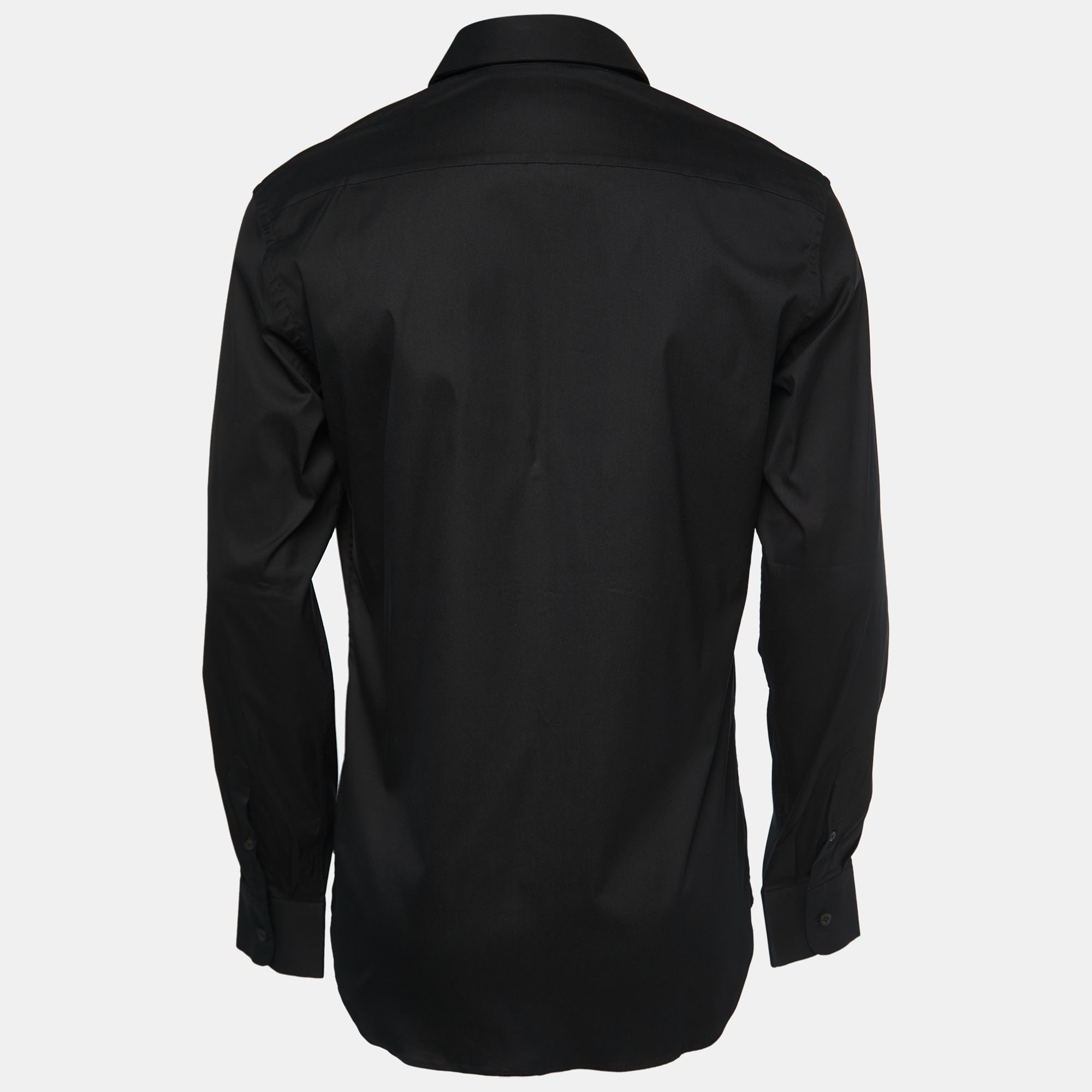 

Prada Black Cotton Button Front Full Sleeve Shirt