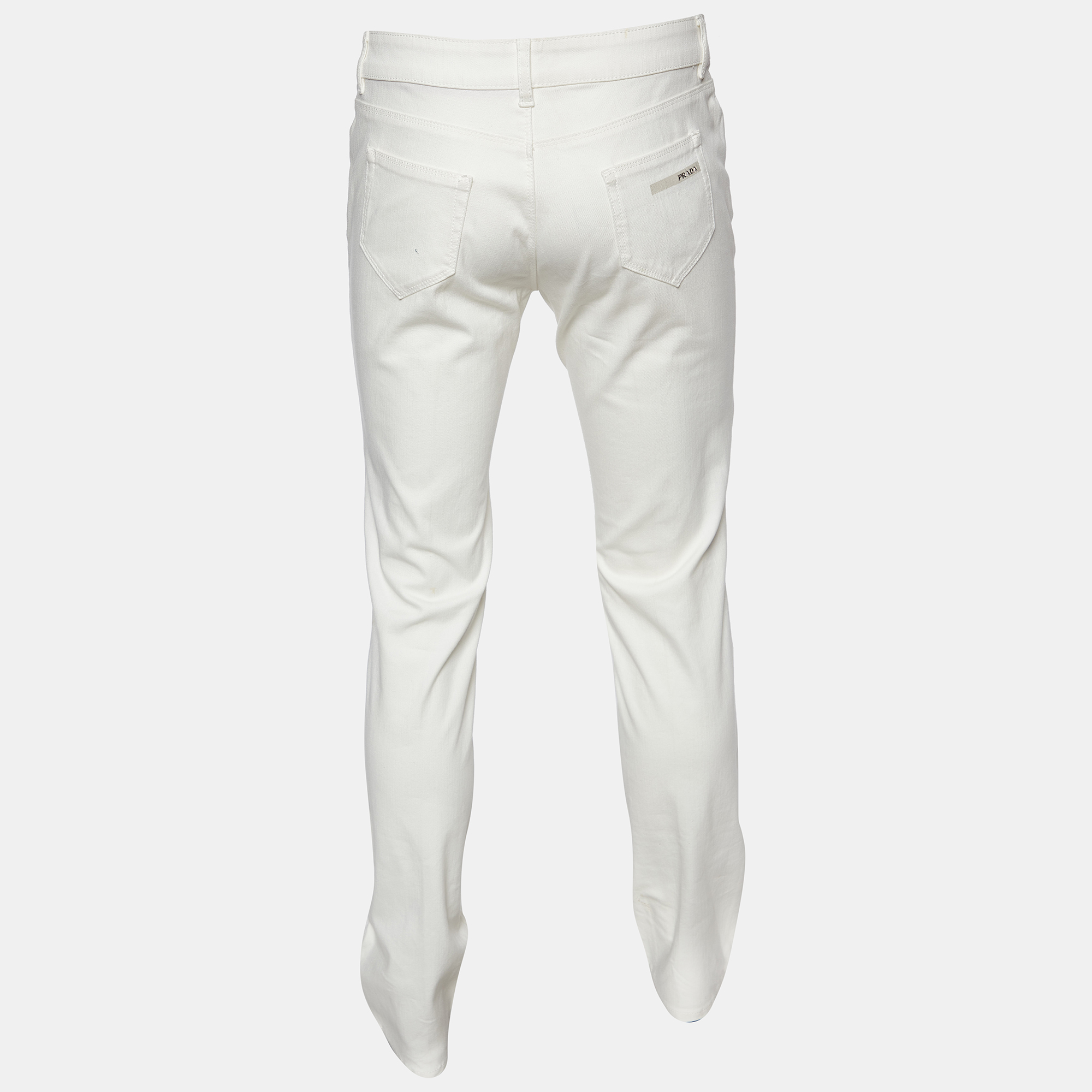 

Prada White Denim Contour Fit Jeans