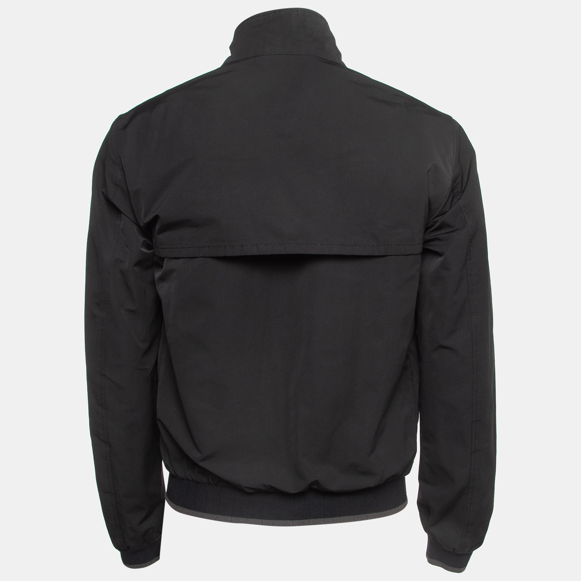 

Prada Black Synthetic Zip Front Jacket