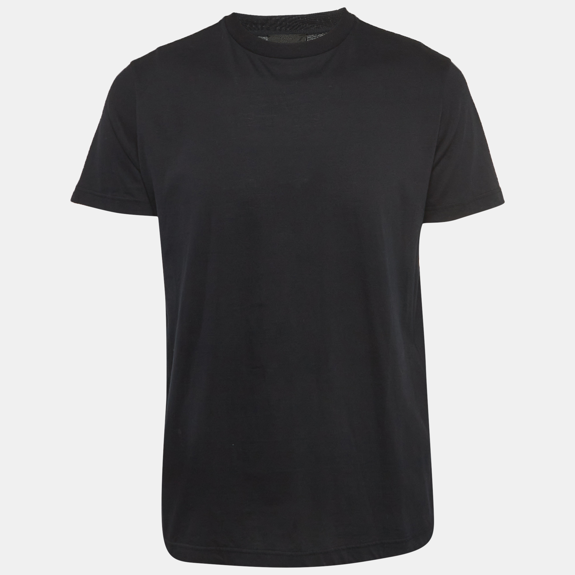 

Prada Black Cotton Crew Neck T-Shirt
