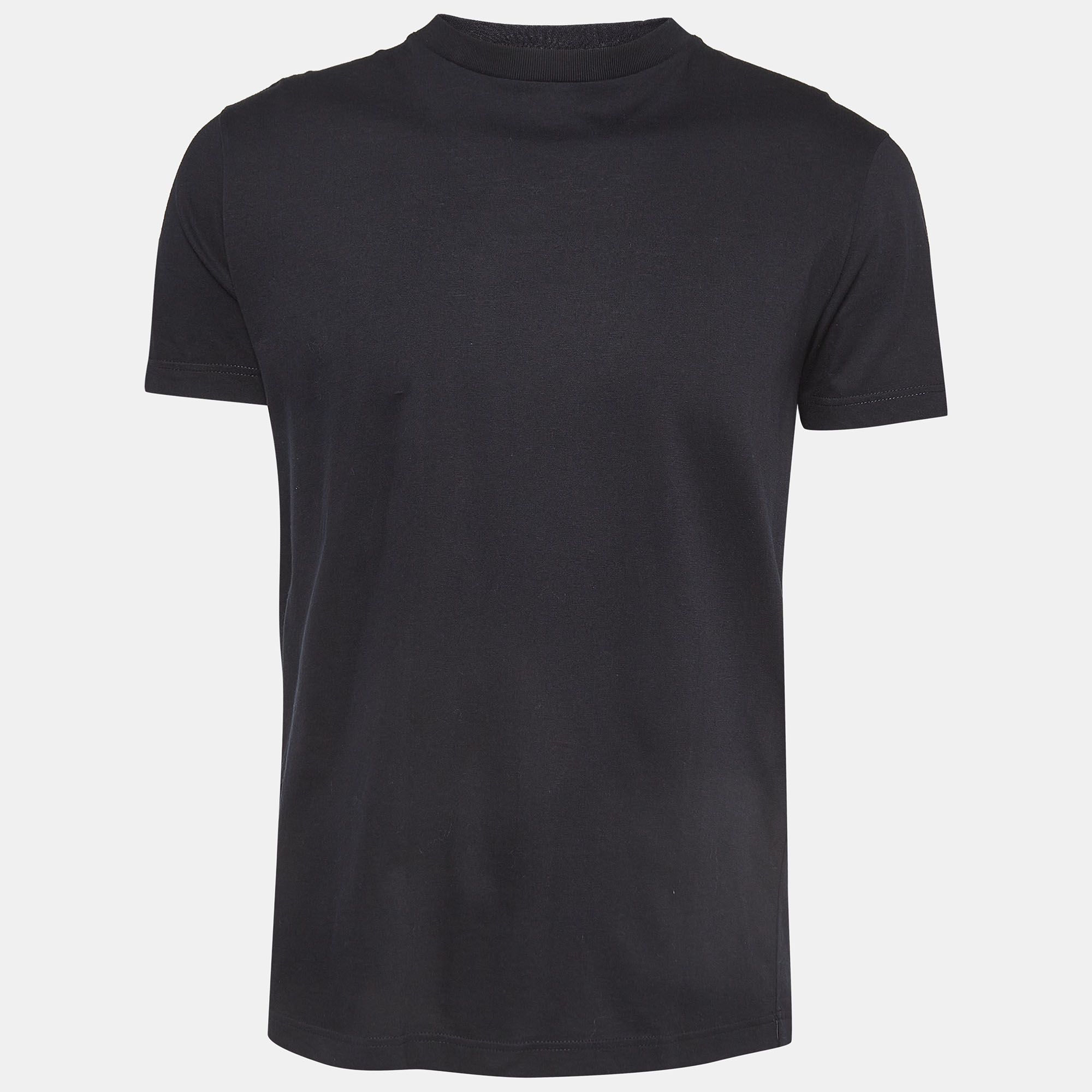 

Prada Black Cotton Crew Neck T-Shirt