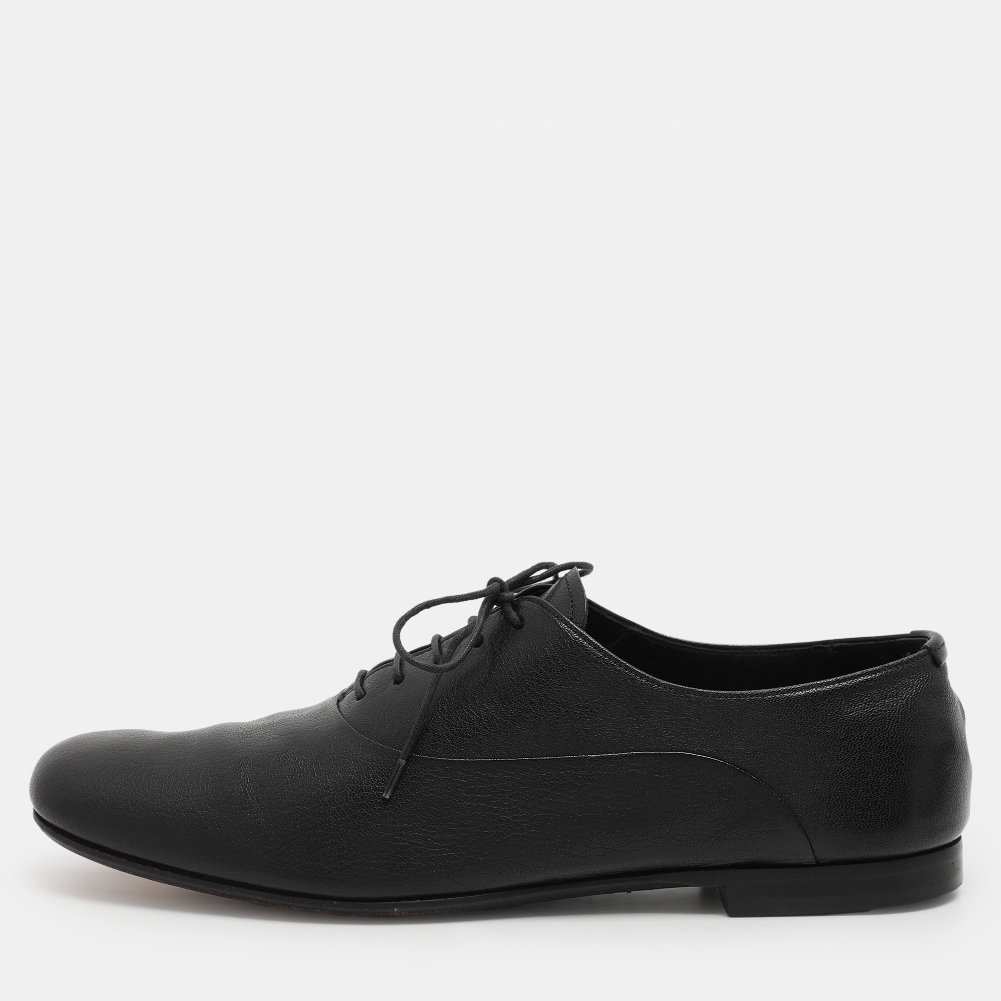 

Prada Black Leather Lace Up Oxfords Size 42