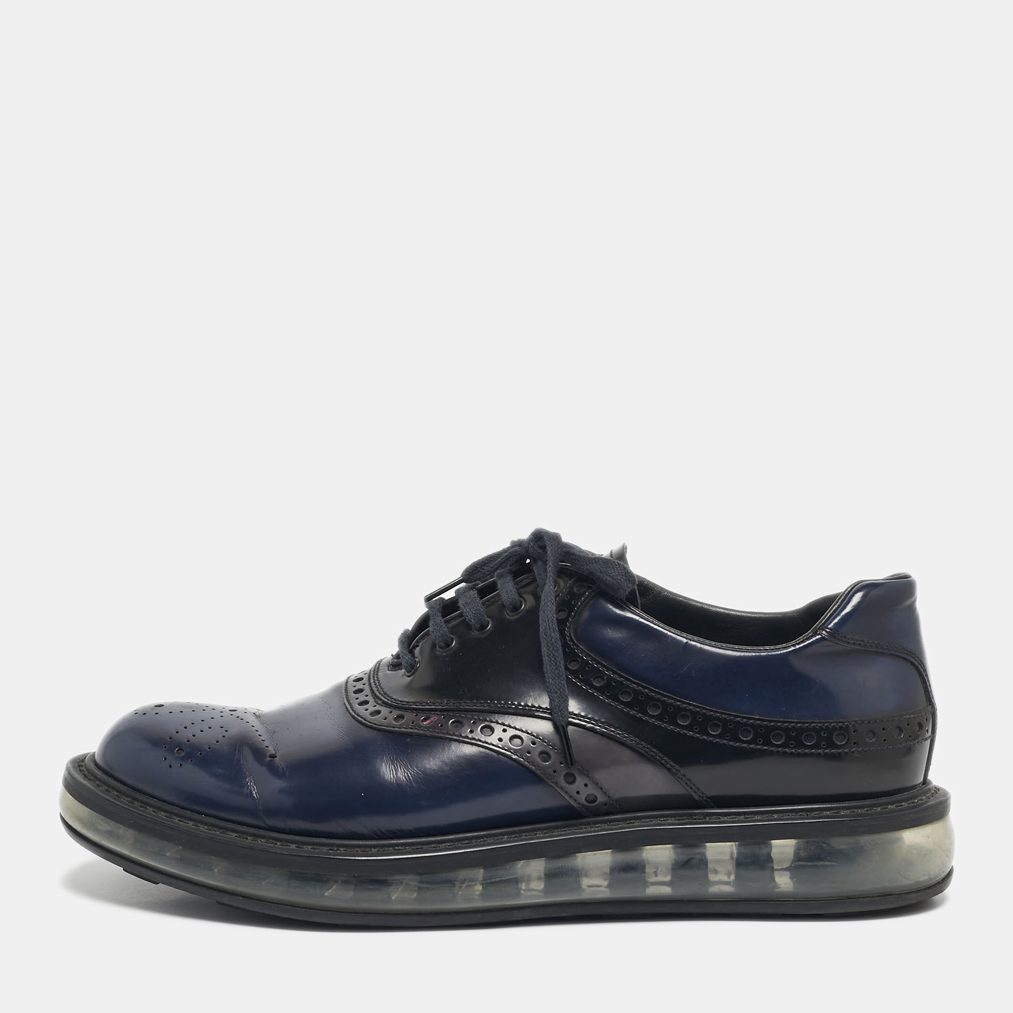 

Prada Two Tone Brogue Leather lace Up Derby Sneakers Size 43, Multicolor