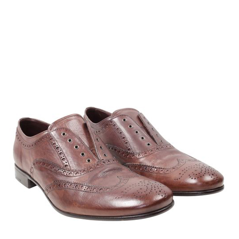 

Prada Brown Leather Brogues Size