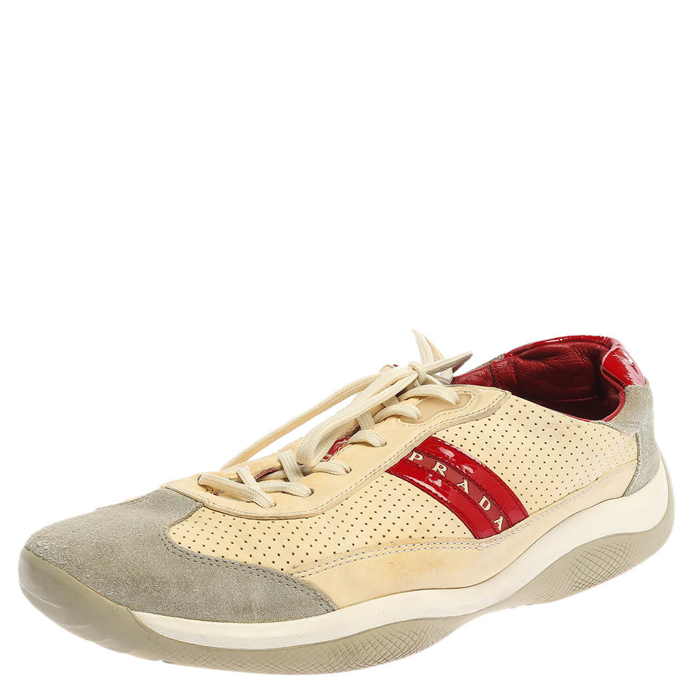 prada beige trainers