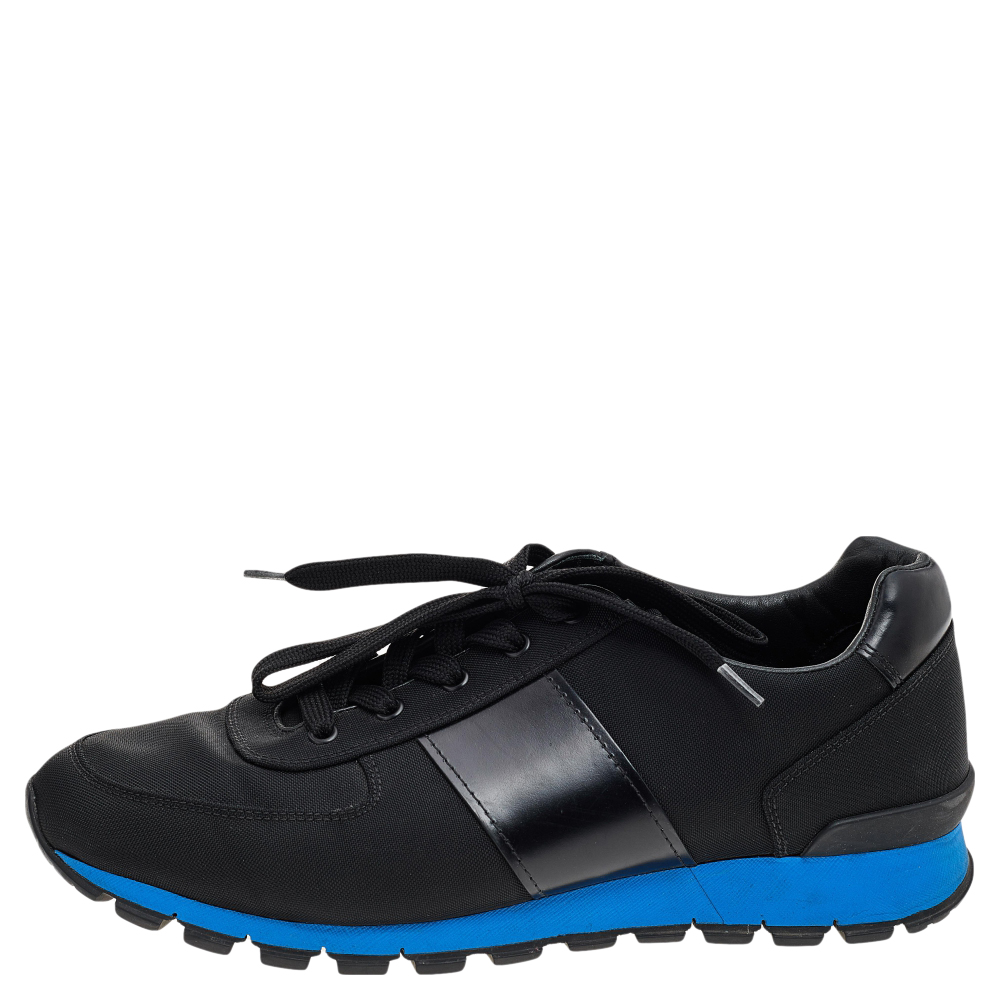 

Prada Sport Black Nylon And Leather Low Top Sneakers Size 43 2/3