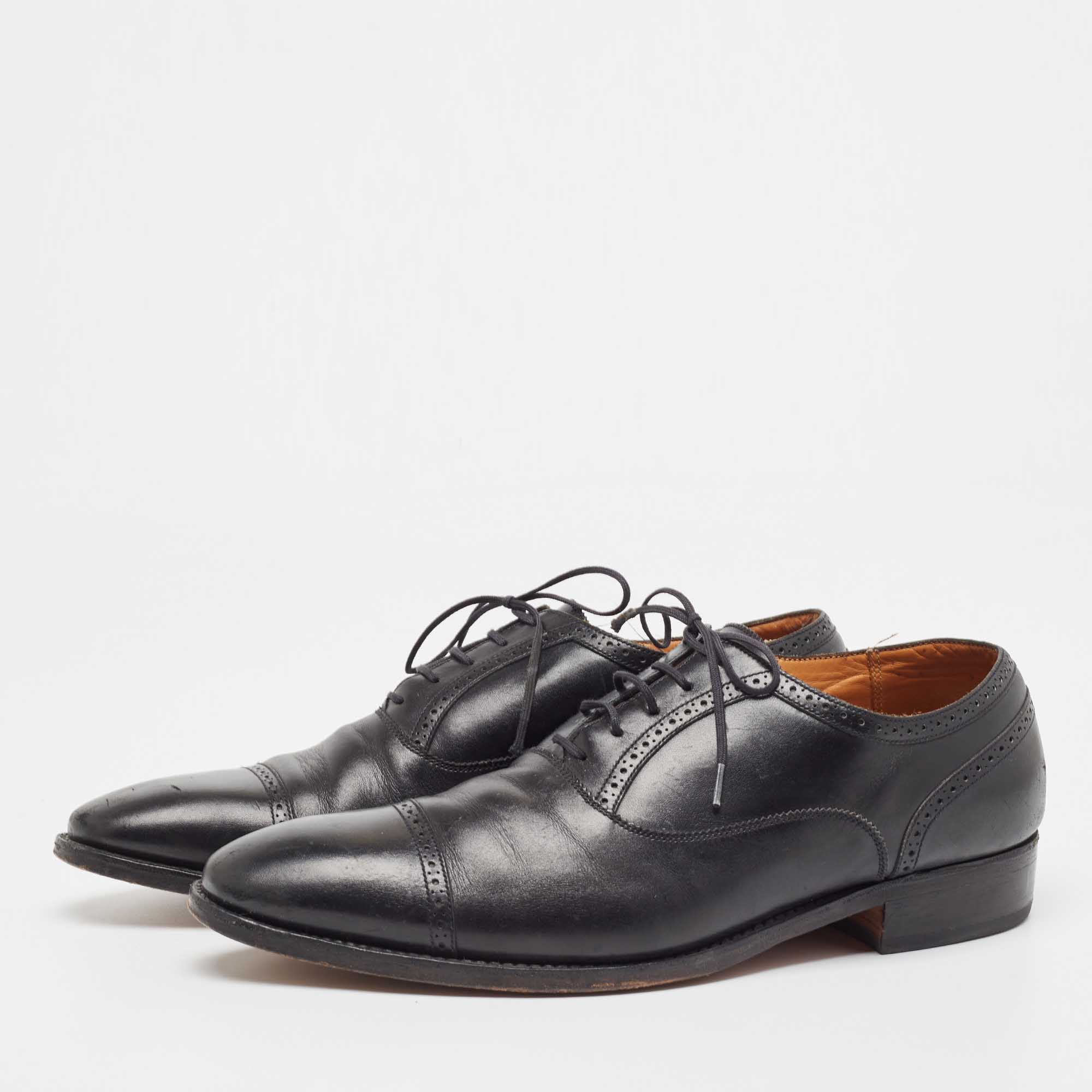 Black leather 2024 oxfords mens