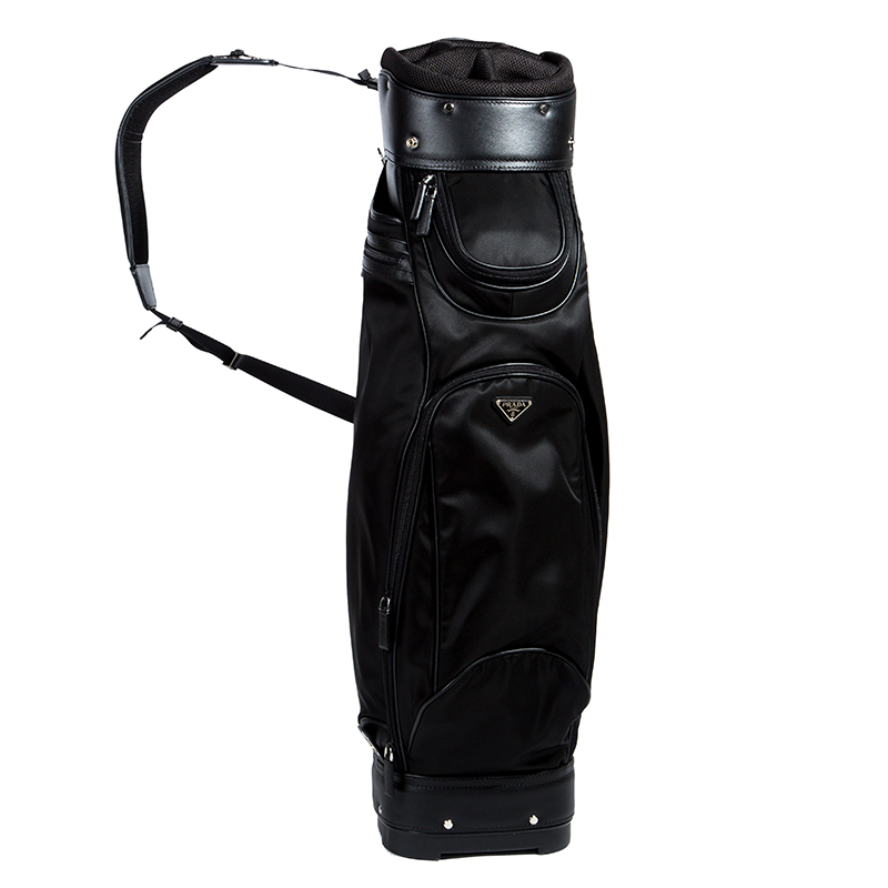 Prada Black Tessuto and Saffiano Leather Golf Bag Prada | TLC