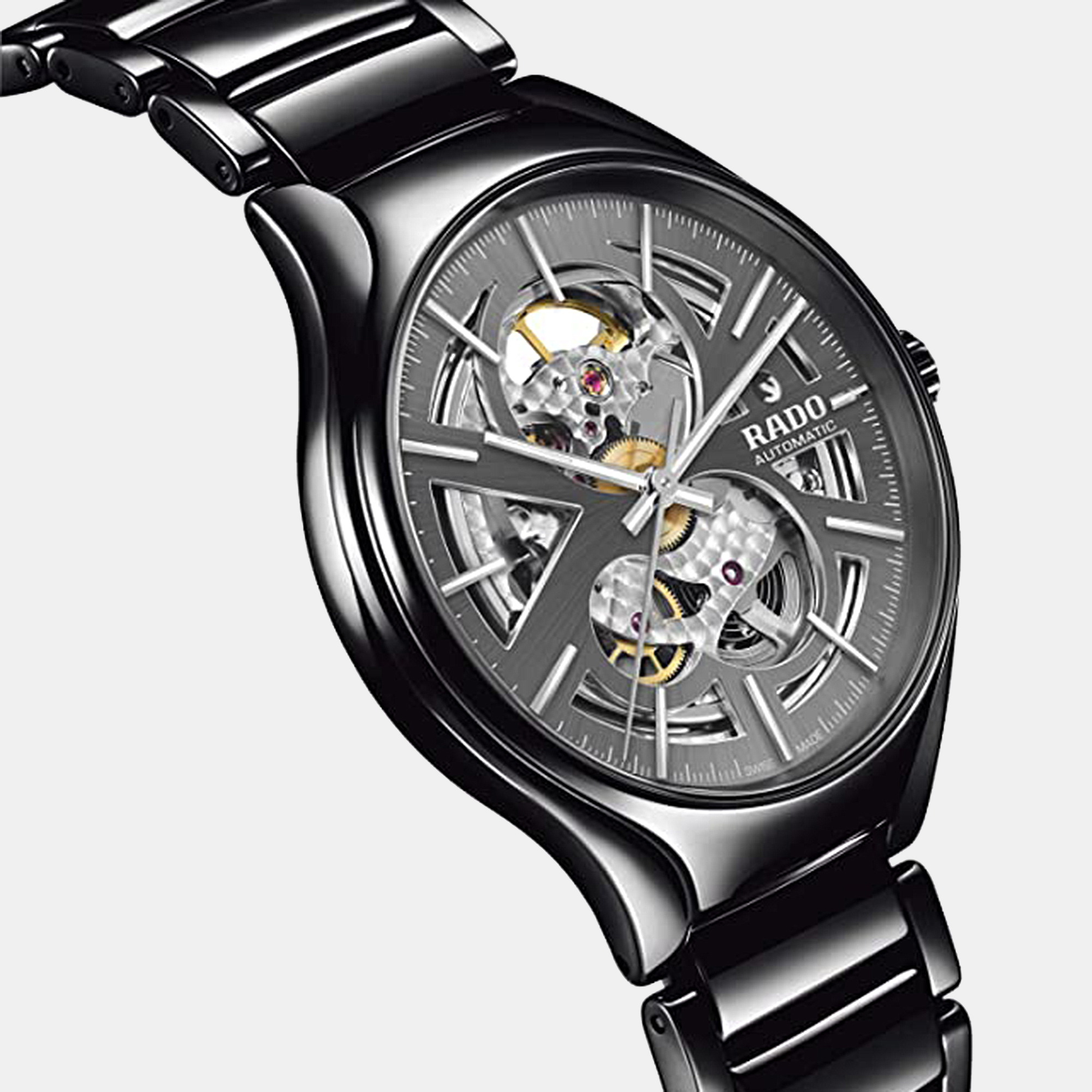 

Rado Black Plasma High-Tech Ceramic True Open Heart R27510152 Men's Wristwatch 40 mm