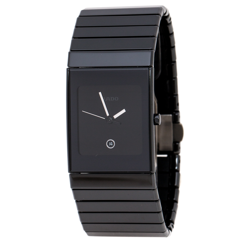Rado Black Ceramica R21347222 Men's Wristwatch 27 mm