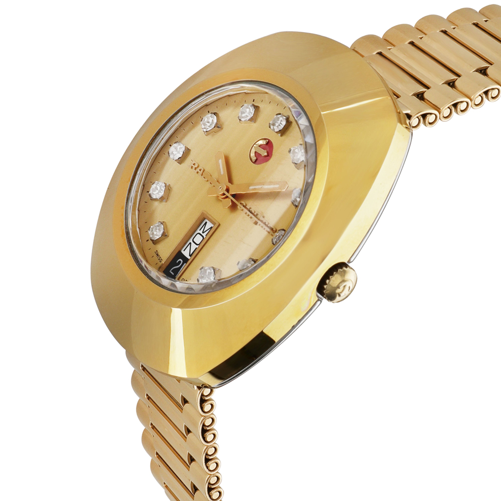 

Rado Champagne Diamonds Gold Plated Stainless Steel Diaster