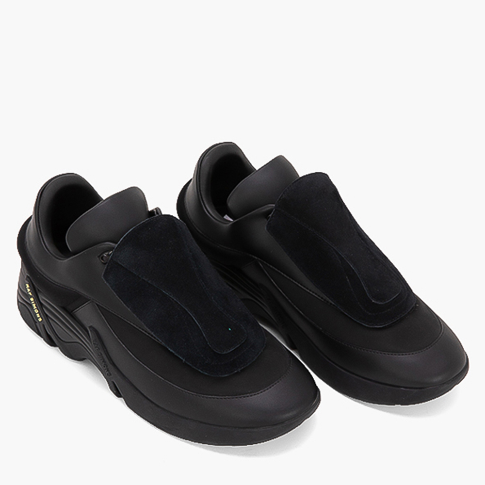

Raf Simons Black Leather Cylon-21 Suede Sneakers Size EU